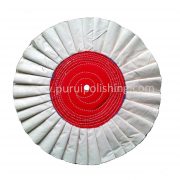 pleated airway buffing wheel with stitched center