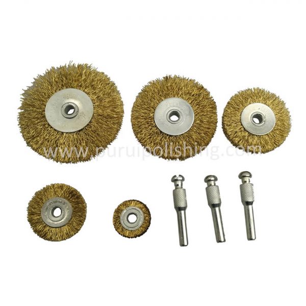 Steel Wire Wheel Brush for Drill 8PC Kit