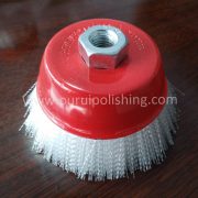 60mm Nylon Abrasive Wire Wheel Brush Polishing Metal for Rotary Drill Grinder