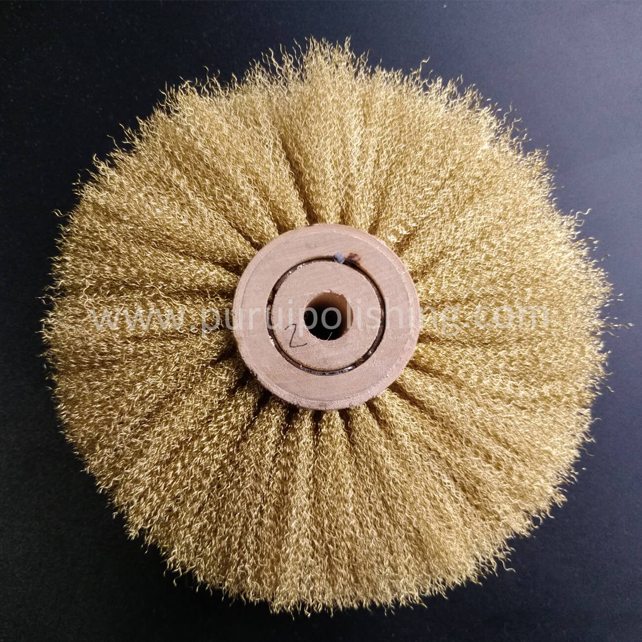 Brass Wire Wheel For Bench Grinder With Wooden Hub Wholesales