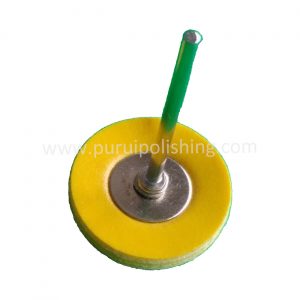 Yellow Leather Buffing Wheel