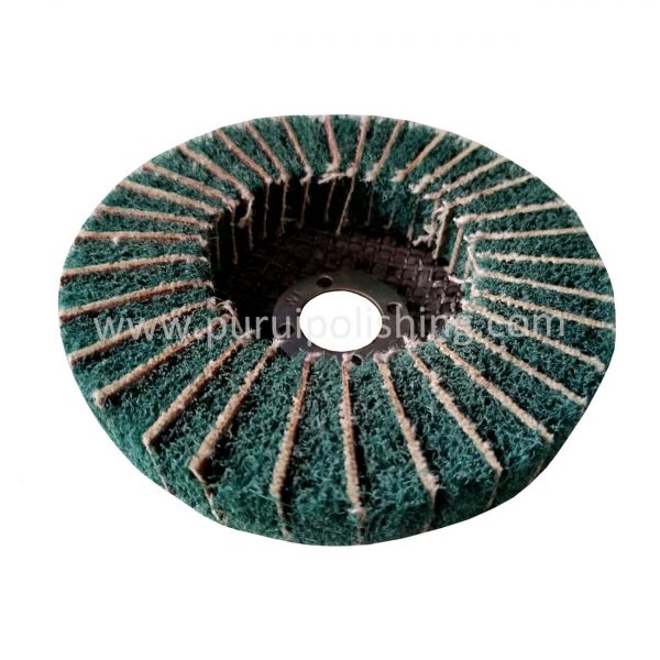non woven abrasive discs green