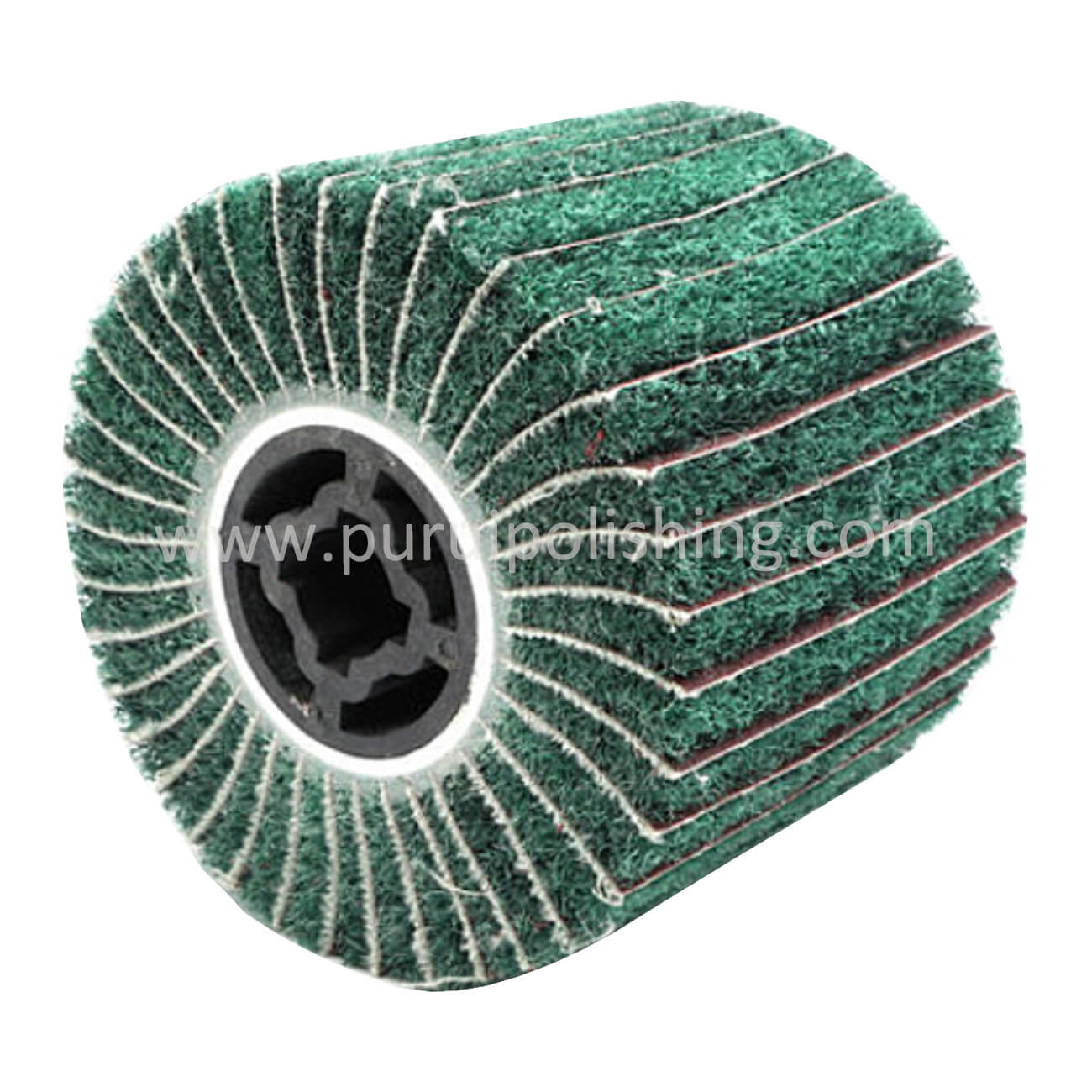 Green Non Woven Flap Wheel Drums with Sandpaper