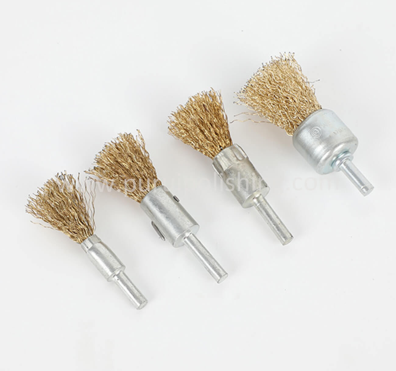 High-Quality Brass Coated Wire Brush Drill Attachment For Rust Removal