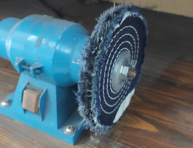 Mounted White Cotton Buffing Wheel For Drill
