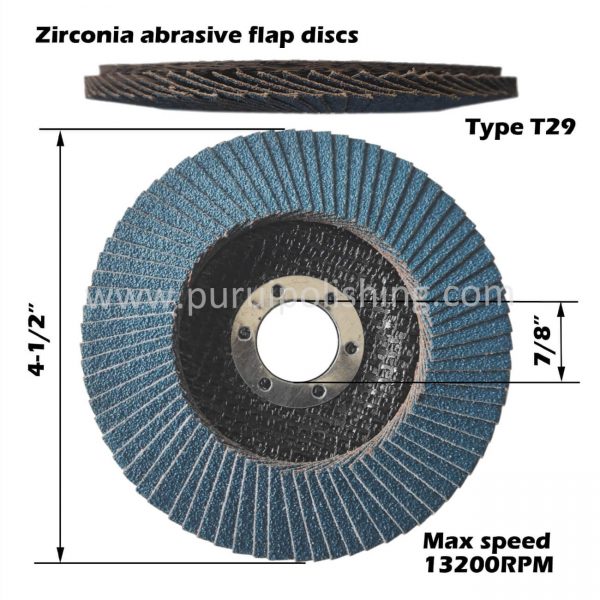 Size of Zirconia Flap Disc Wheel