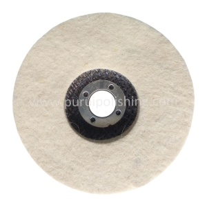 Alternative view of Felt Polishing Disc With Fibreglass Backing