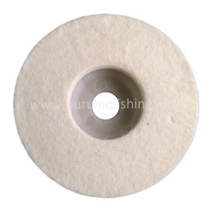 Alternative view of Felt Polishing Disc With Plastic Backing