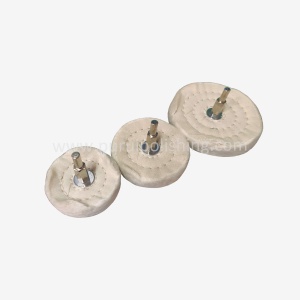 Mounted Stitched Cotton Buffing Wheel For Drill