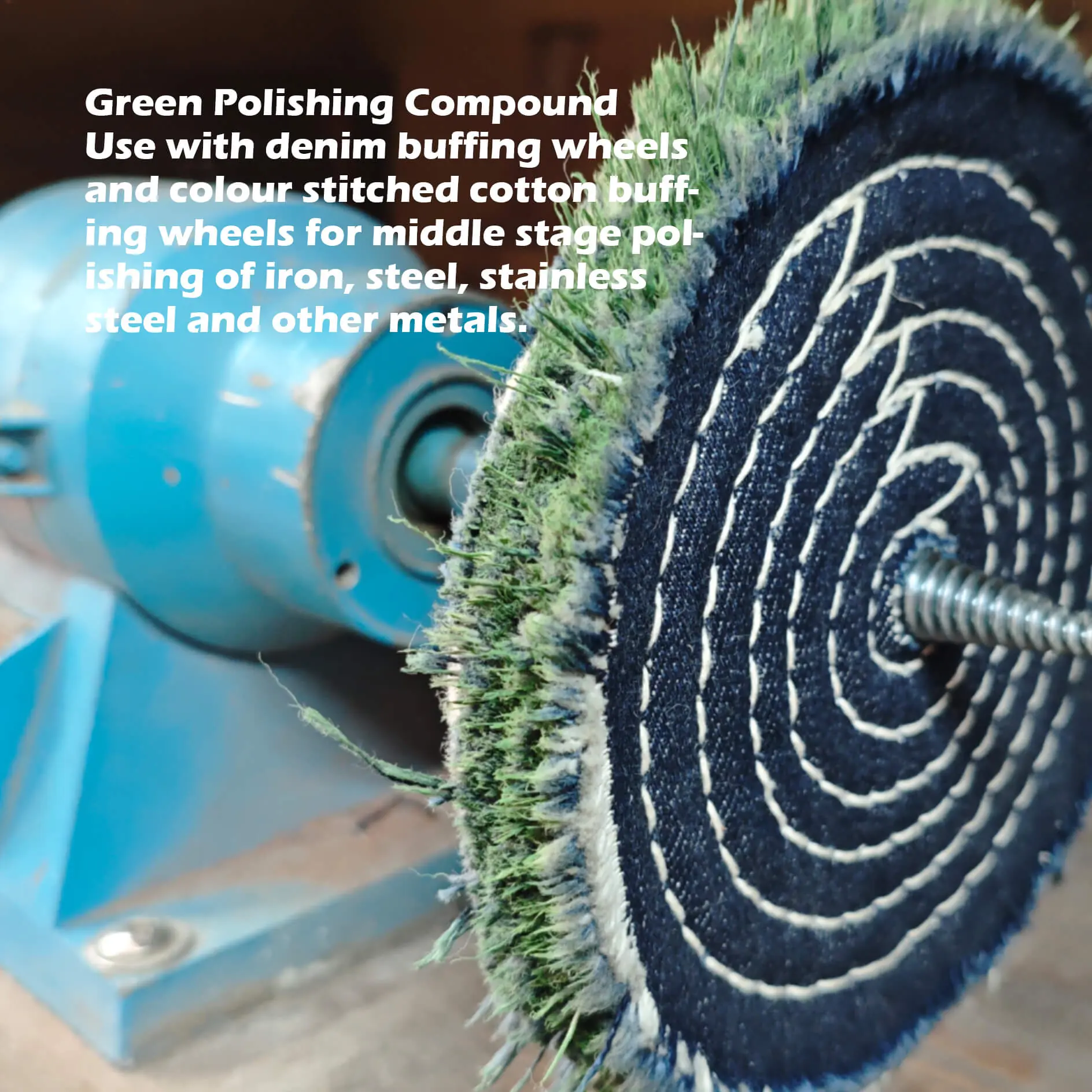 Green Polishing Compound Bar for Middle Stage Polishing Stainless Steel & Steel - Image 4