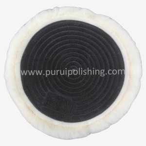 Alternative view of Wool Polishing Bonnet with Hook and Loop
