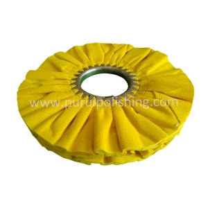 Alternative view of Yellow Airway Buffing Wheel for Stainless Steel Polishing and Aluminum Polishing