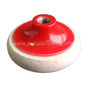 Round Edge Felt Buffs For Angle Grinder-Felt With Inner Hole
