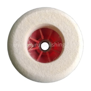 Alternative view of Round Edge Felt Buffs For Angle Grinder-Felt With Inner Hole