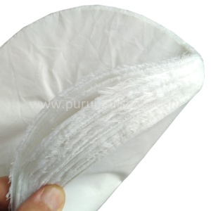 Alternative view of Bleached Loose Leaf Cotton Buffing Wheel With Washer