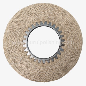 Ruedas pulidoras de vías respiratorias de sisal diagonal con centro de acero, solo sisal