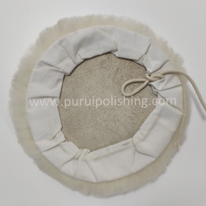 Alternative view of Lambs Wool Polishing Bonnet With Drawstring