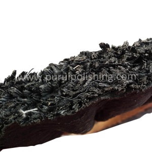 Alternative view of Open Face Black Treated Sisal Airway Buffing Wheels With Steel Center