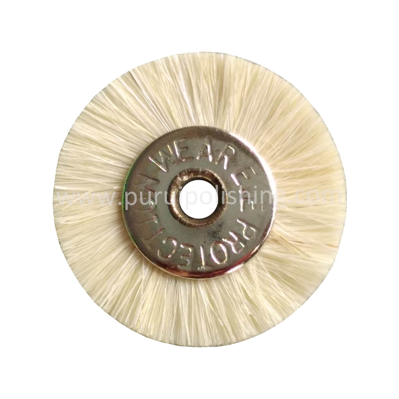Unmounted White Bristle Wheel