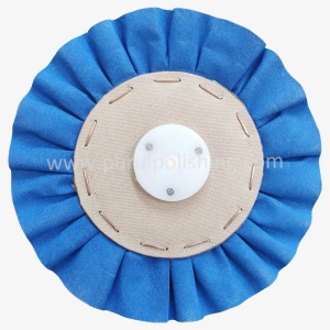 Alternative view of Airway Cotton Buffing Polishing Wheels With Plastic Washer Center