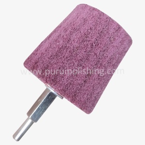 Goblet Mounted Non Woven Abrasive Wheel with 1/4 Inch Shank