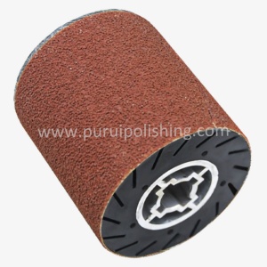 Alternative view of Rubber Drum Polishing Wheel for Wire Drawing Polisher-Aluminum Center & The Rubber Slotted