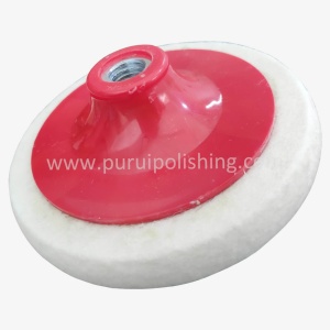 Wool Felt Polishing Wheel for Angle Grinder-4", 4.5", 5" With M14 Thread-Medium Hardness