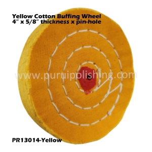 Alternative view of 4" Buffing Wheel Kit for Drill or Mini Bench Grinder, Kit Includes Each 2PC Yellow, White And Flannel Polishing Wheel, Pack of 6