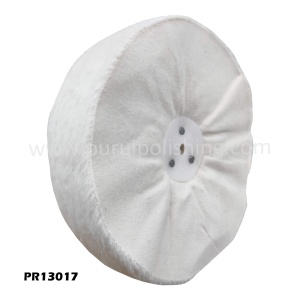 8" Loose Cotton Buffing Wheel For Bench Grinder, 1.5" Thickness, 3/8" Arbor Hole