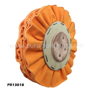 8" x 36Ply Orange Airway Buffing Wheel, 3/8 Inch Arbor Hole